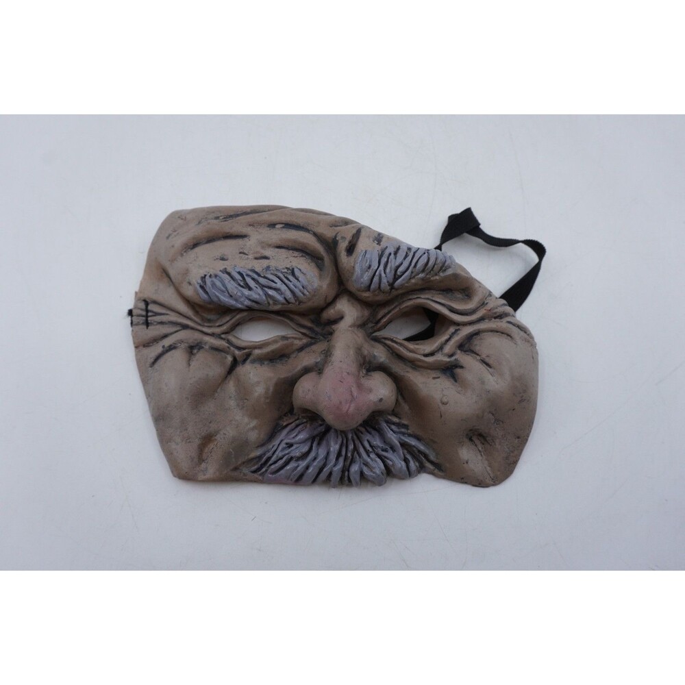 Vintage Seasons Half Face Mask Scary Old Man Mustache Halloween